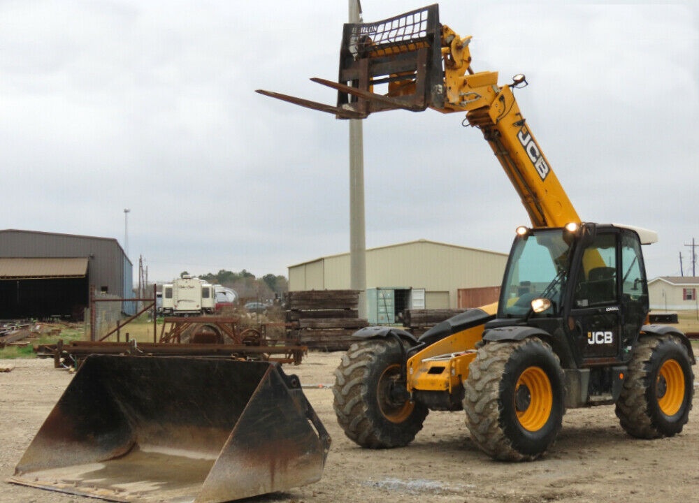 2013 JCB 541-70 Agri 23′ 9,000 lbs Telescopic Reach Forklift Cab Loadall 4×4 Operation