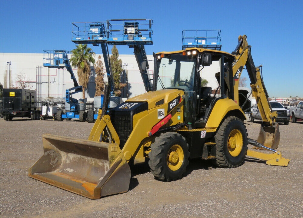 2016 Caterpillar 416F2 Backhoe Wheel Loader Tractor E-stick Diesel Hydraulic Outriggers with Street Pads