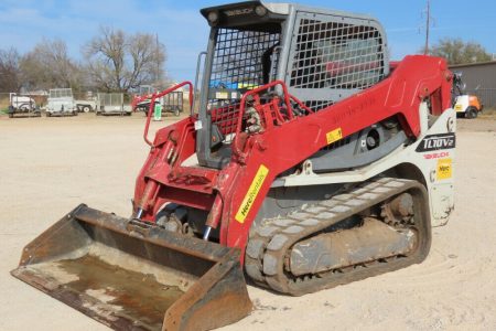 2017 Takeuchi TL10V-2 Skid Steer Track Loader Crawler Aux Hyd Pull-down padded lap bar