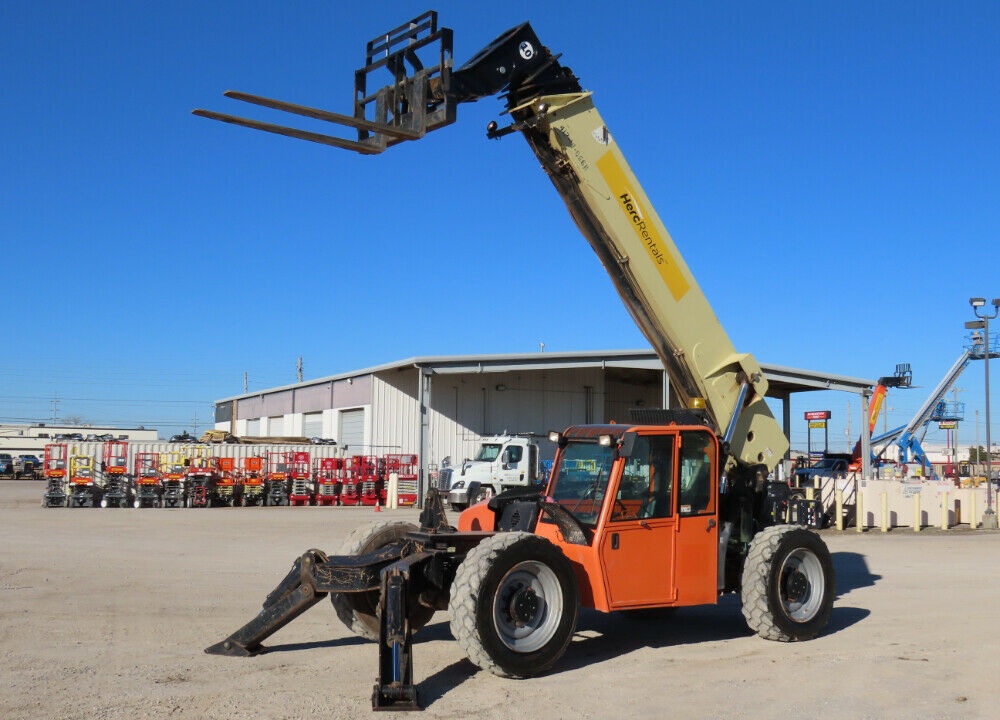 2012 JLG G10-55A 55′ 10,000 LBS Telescopic Reach Forklift Cab 4×4 Operation