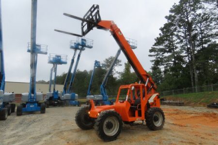 2011 Skytrak 8042 8,000 lbs Telescopic Reach Forklift Telehandler 3 Way Selectable Steering – Crab, 2 Wheel, 4 Wheel