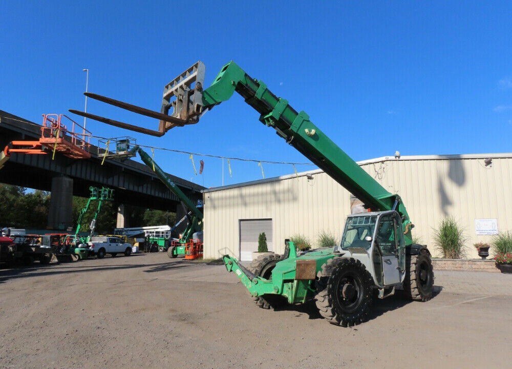 2011 Genie GTH-1056 56′ 10,000 lbs Telescopic Reach Forklift Cab Diesel 4×4 Operation