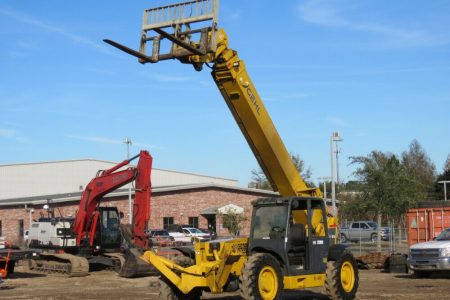 2011 Gehl DL11-55L 55′ 11,000 lbs Telehandler Reach Forklift Aux Hyd Hydraulic Outriggers