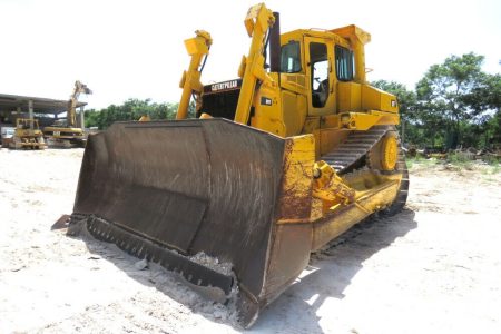 Caterpillar D9N Crawler Dozer Tractor Ripper 170″ Blade CAT Diesel Cab Semi-U Blade