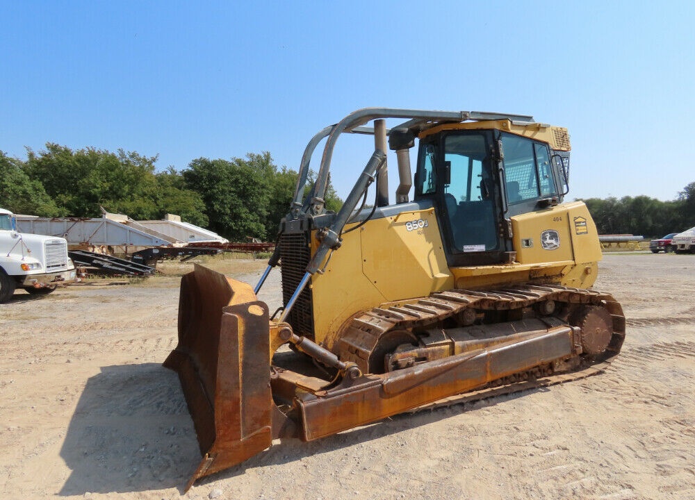 2006 John Deere 850J Crawler Dozer A/C Cab Tractor Hyd Winch S/U Easy To Read LCD Display