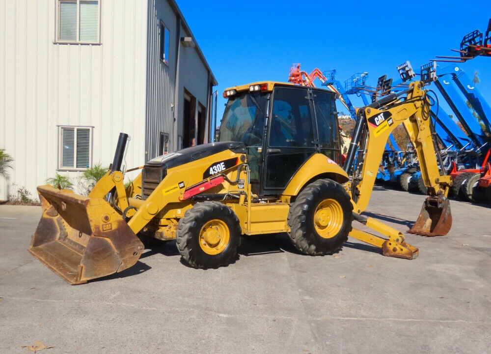 2011 Caterpillar 430E 4WD Backhoe Wheel Loader A/C Cab E-Stick Aux Hyd Extendable Stick