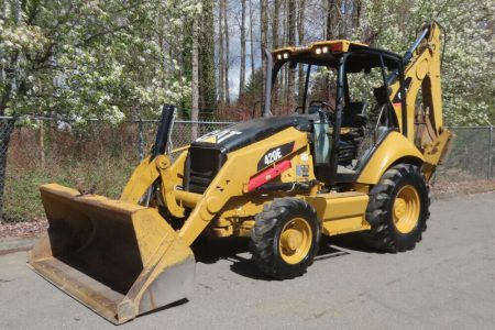 2011 Caterpillar 420E 4WD Backhoe Wheel Loader Tractor Hyd Outriggers 89″ General Purpose Loader Bucket