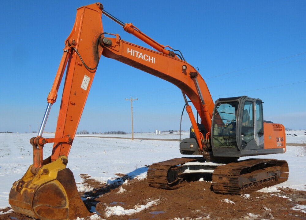 2011 Hitachi ZX200LC-3 Hydraulic Excavator A/C Cab Trackhoe Isuzu 2 Speed Travel