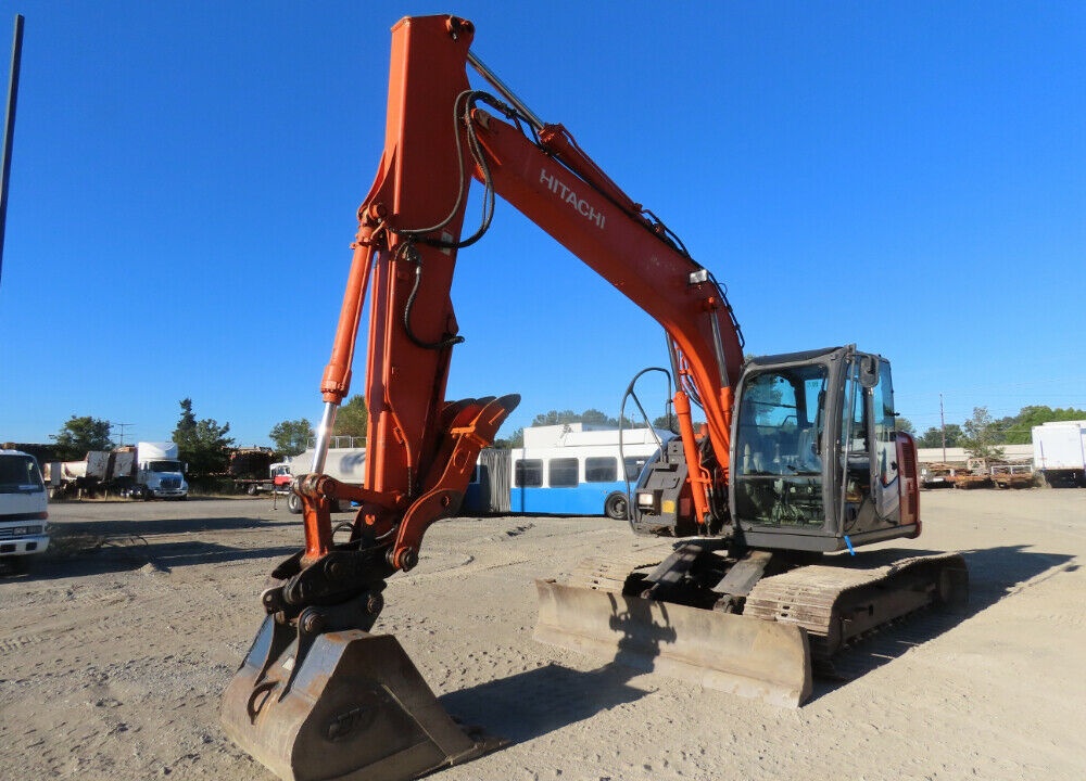 2011 Hitachi ZX135US-3 Excavator Hydraulic Thumb Blade Q/C A/C Cab Aux Hydraulic Thumb