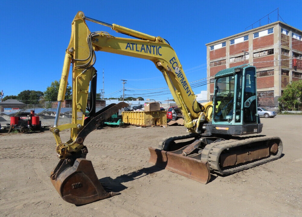 2008 Yanmar SV100 Mini Excavator Rubber Tracks AC Cab Hyd Thumb QC Air Conditioning / Heater