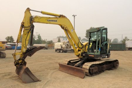 2005 Yanmar SV100 Excavator Hydraulic Thumb Blade AC Cab Hyd QC Air Conditioning / Heater