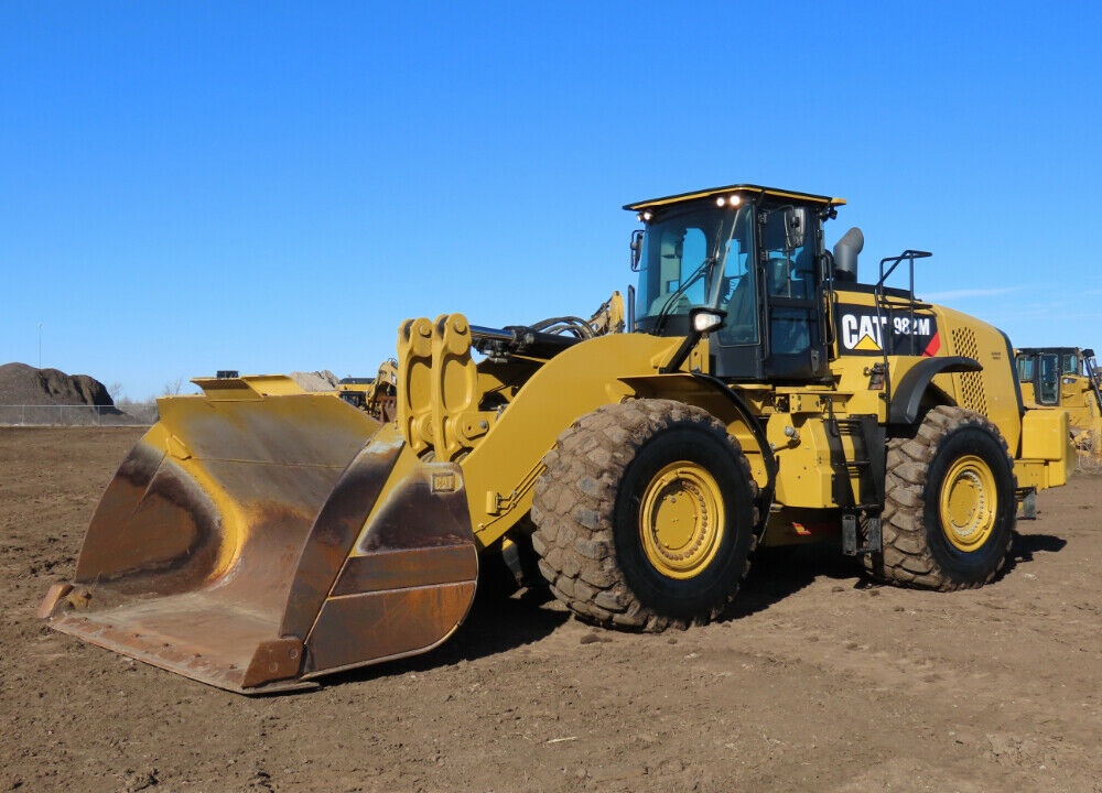 2015 Caterpillar 982M Wheel Loader Tractor 9.25 YD 398 HP A/C Cab Diesel Cat Monitoring System