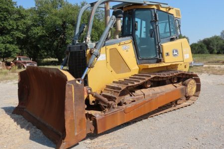 2005 John Deere 850J Crawler Dozer Tractor Hyd Ripper A/C Cab S/U Blade Cab Guard