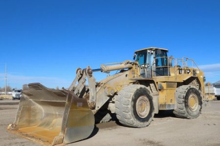 2011 Caterpillar 988H Wheel Loader Tractor High Lift Cab A/C 146″ Bucket 4×4 Operation