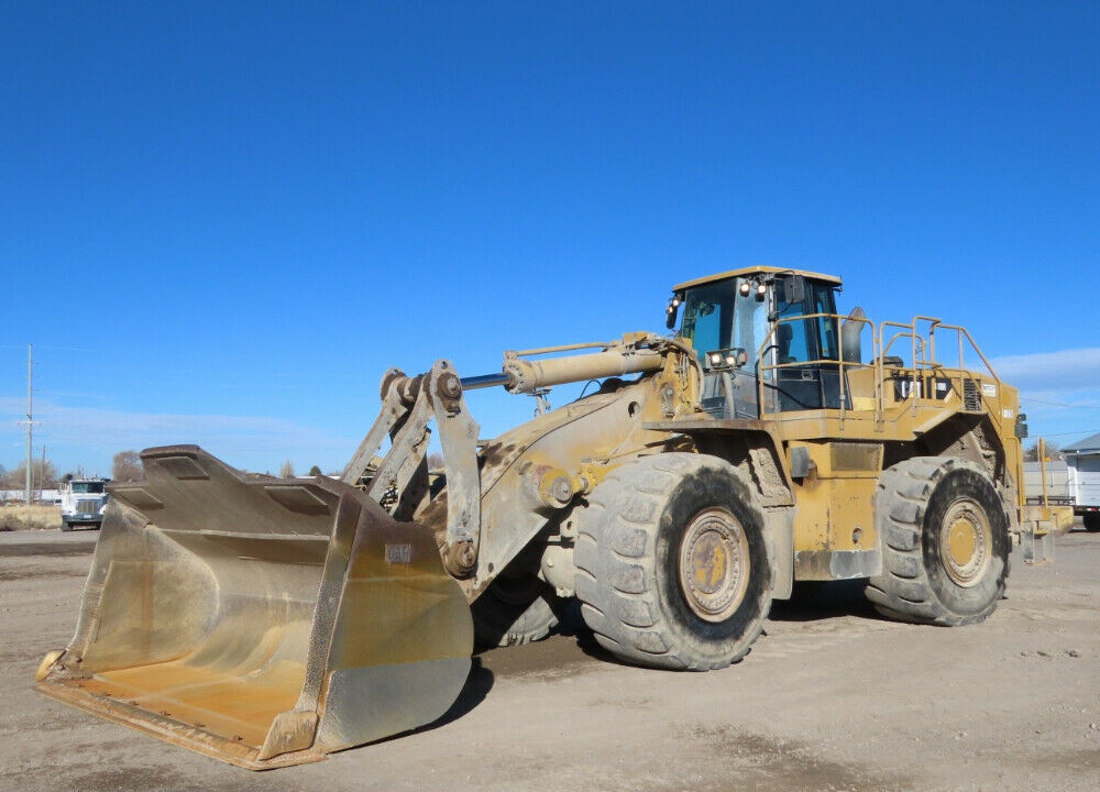 2011 Caterpillar 988H Wheel Loader Tractor High Lift Cab A/C 146″ Bucket 4×4 Operation