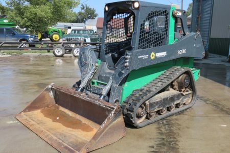 2015 John Deere 323E Skid Steer Track Loader Crawler Aux Hyd Diesel Joystick Loader Controls