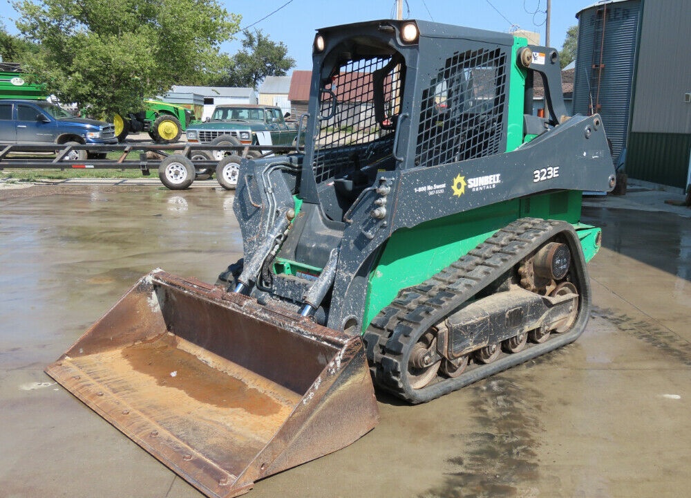 2015 John Deere 323E Skid Steer Track Loader Crawler Aux Hyd Diesel Joystick Loader Controls