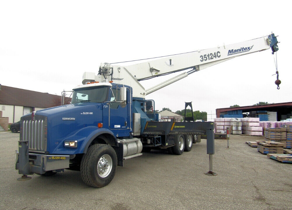 2011 Kenworth T800 35 Ton Boom Truck Manitex 35124C Crane Cummins Jib Anti-Two Block