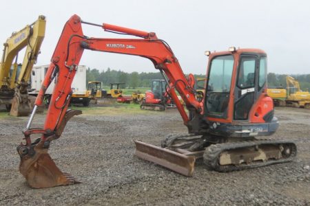 2005 Kubota KX161-3SS Hydraulic Mini Excavator Cab A/C 4-Way Blade Thumb 4-Way Hydraulic Backfill Blade