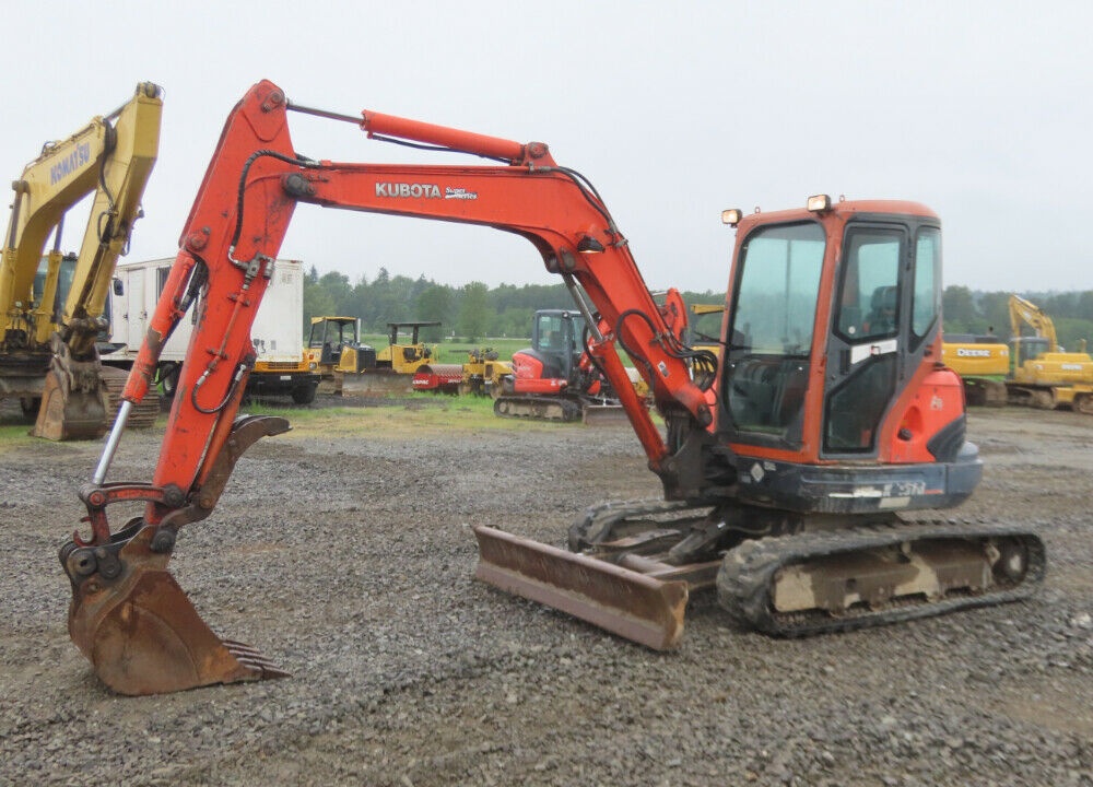 2005 Kubota KX161-3SS Hydraulic Mini Excavator Cab A/C 4-Way Blade Thumb 4-Way Hydraulic Backfill Blade