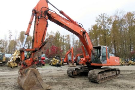 2004 Hitachi ZX330 LC Hydraulic Excavator Aux Hyd Thumb QC Cab AC Catwalk