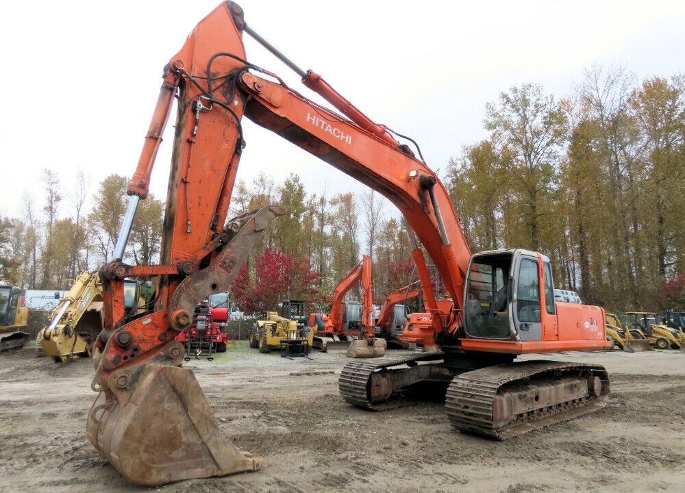 2004 Hitachi ZX330 LC Hydraulic Excavator Aux Hyd Thumb QC Cab AC Catwalk