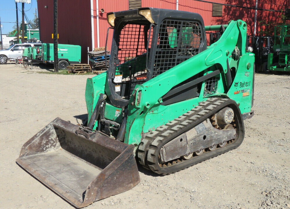 2014 Bobcat T590 Skid Steer Track Loader Crawler Diesel Aux Hydraulics iT4 Compliant Engine