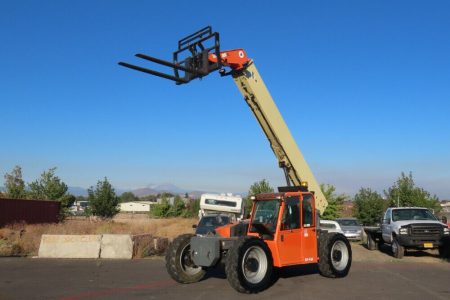 2012 JLG G9-43A 9K Telescopic 43′ Reach Forklift Telehandler Aux Cab A/C 4×4 Operation