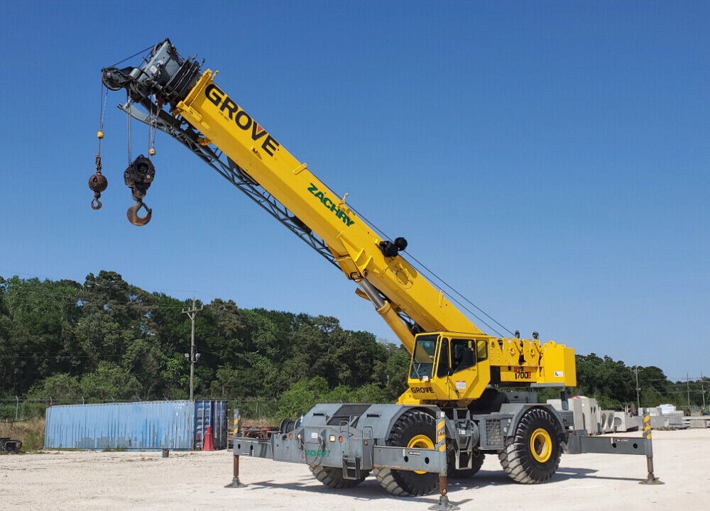 2007 Grove RT700E 60-Ton Rough Terrain Crane Boom Jib Winch RT760E Crane Level Indicator