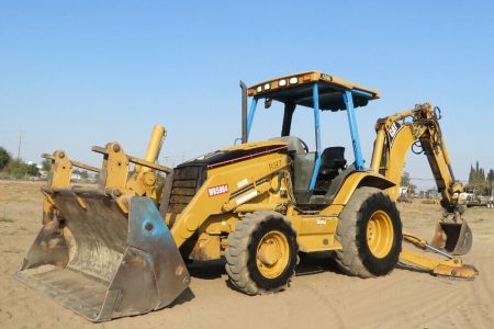 2003 Caterpillar 420D 4WD Backhoe Wheel Loader Tractor E-Stick 4In1 Aux 4 Wheel Drive