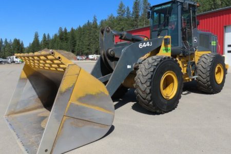 2005 John Deere 644J High Lift Wheel Loader Tractor Cab A/C 6-Yard Bkt Ride Control