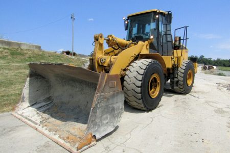 2005 Caterpillar 972G II 4×4 Wheel Loader Tractor AC Cab Ride Control Electric Hood Lift