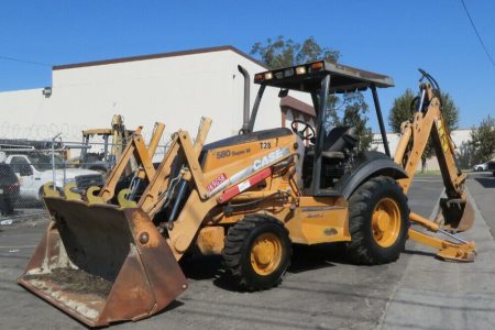 2005 Case 580 Super M-2 4X4 Backhoe Wheel Loader Tractor E-Stick Aux Hyd Rear Auxiliary Hydraulics