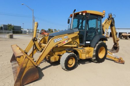 2004 John Deere 310G 4×4 Backhoe Wheel Loader Tractor Cab E-Stick Aux Flashing Beacon