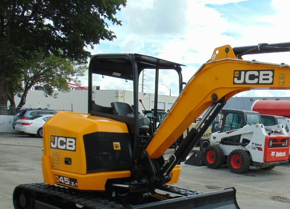 2020 JCB 45Z-1 Mini Excavator 10,000 lb Mid Sized 2 Speed Transmission