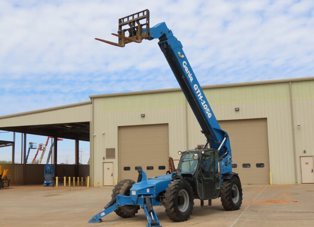 2015 Genie GTH-1056 56′ 10k Cab Telescopic Reach Forklift Telehandler