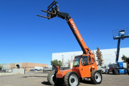 2015 Skytrak 6042 42′ 6,000LB Telescopic Reach Forklift Cab Telehandler