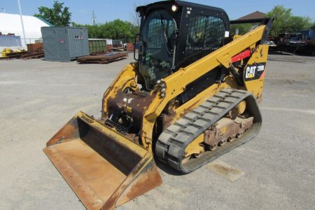 2015 Caterpillar 289D Skid Steer Track Loader Crawler Cab Heat AC Hyd Hand and Foot Throttle