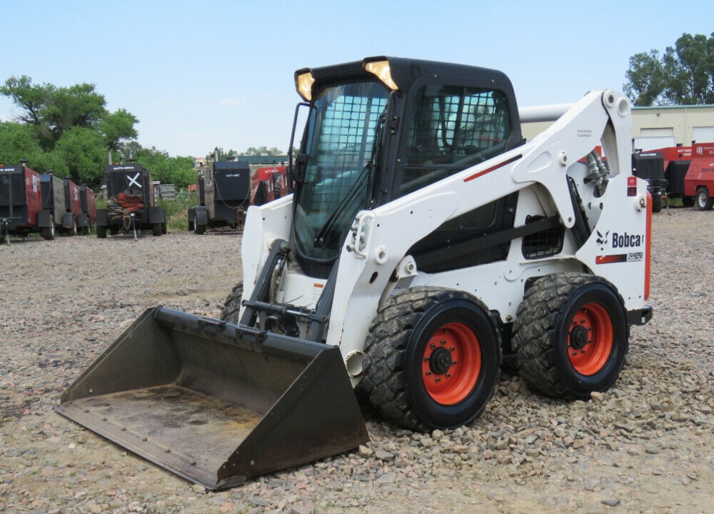 2013 Bobcat S650 Skid Steer Wheel Loader Diesel Aux Hyd Cab A/C Universal Quick Coupler