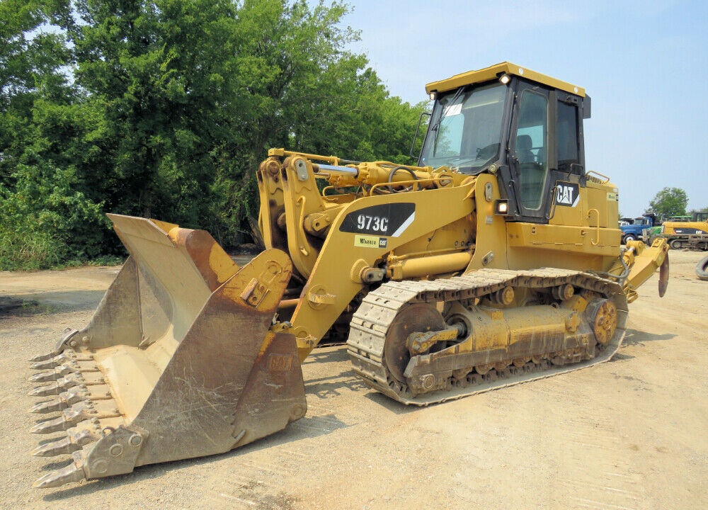 2008 Caterpillar 973C Crawler Loader Enclosed Cab Tractor Cat Diesel (3) Shank Ripper