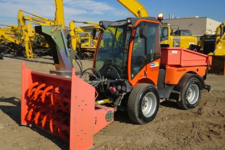 2013 Holder C992 4WD Industrial Tractor Snow Blower w3 Attach AC Cab Duetz Diesel