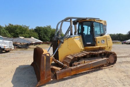 2006 John Deere 850J Crawler Dozer A/C Cab Tractor Hyd Winch S/U 24″ Tracks