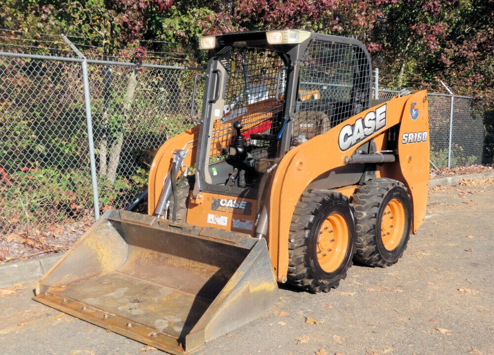 2016 Case SR160 Skid Steer Wheel Loader Aux Hyd Joystick Controls Diesel Suspension Seat