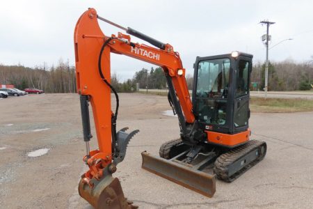 2019 Hitachi ZX35U-5N Mini Excavator Rubber Track Cab Trackhoe Aux Thumb 2-Speed Travel