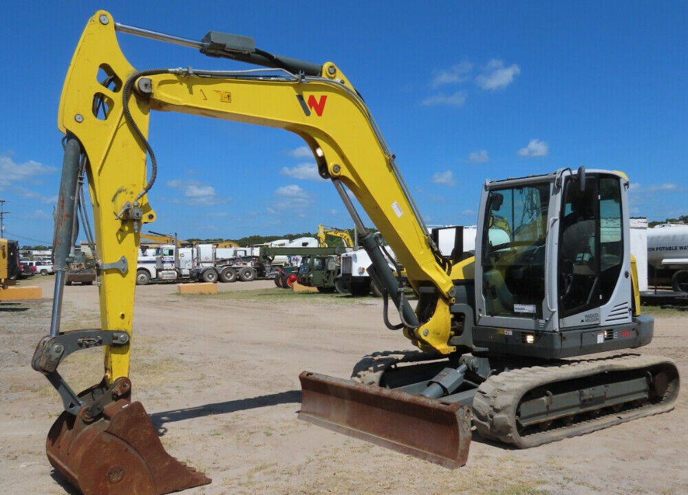 2018 Wacker Neuson ET90 Mini Excavator Rubber Tracks A/C Cab Backhoe Air Conditioning and Heater