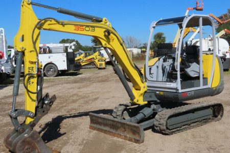 2017 Wacker Neuson 3503RD Mini Excavator Rubber Tracks Backhoe Hyd Two-Speed Travel