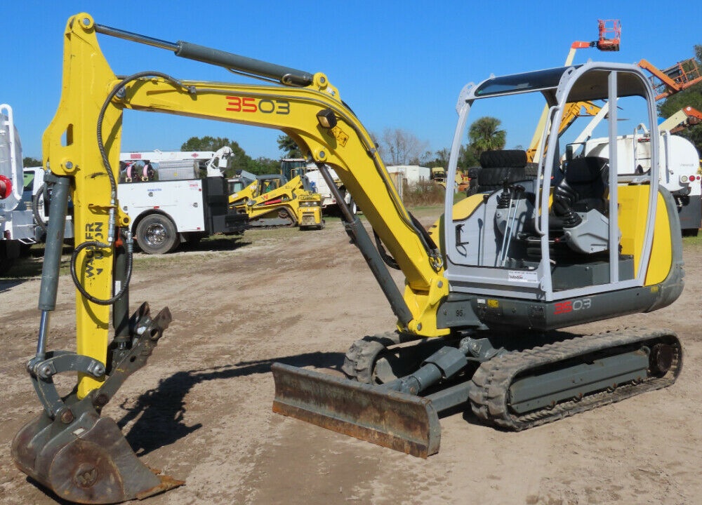 2017 Wacker Neuson 3503RD Mini Excavator Rubber Tracks Backhoe Hyd Two-Speed Travel