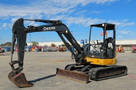 2013 John Deere 50G Mini Excavator Backhoe Diesel Trackhoe Aux Hyd Blade 2-Speed Travel