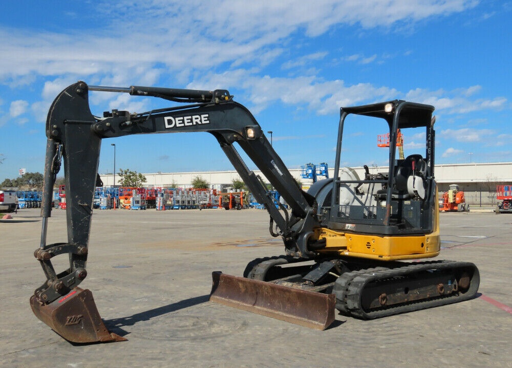 2013 John Deere 50G Mini Excavator Backhoe Diesel Trackhoe Aux Hyd Blade 2-Speed Travel