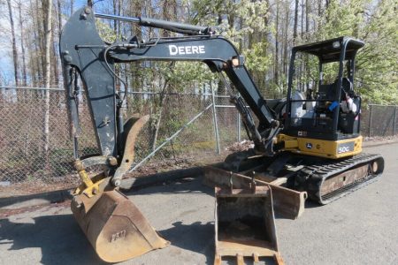 2013 John Deere 50G Hydraulic Mini Excavator Thumb Blade Two Speed Two Speed Travel